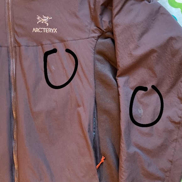 Rare 2017 Arc’teryx Atom LT Hoody Jacket Charcoal Grey & Orange Men Size XL - Picture 8 of 12